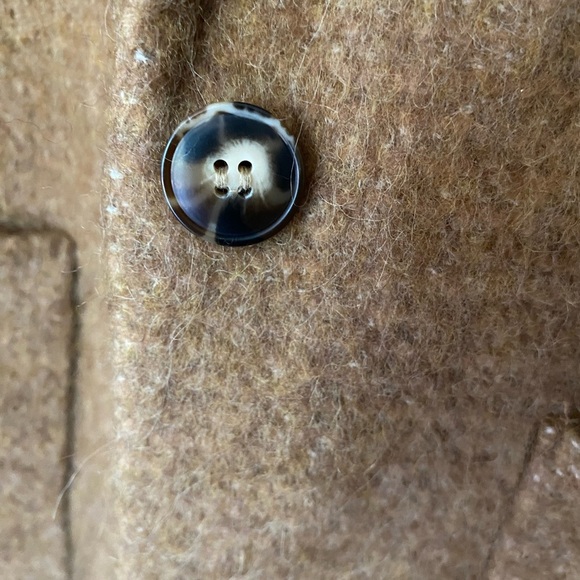 MADEWELL Larsen Blazer Camel Tan Boucle Wool Alpaca Blend Longline Coat Small - Picture 13 of 15